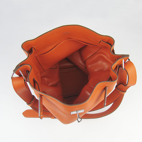 Replica Hermes Jypsiere 34 Togo Leather Messenger Bag Orange H2804 - 1:1 Copy - Click Image to Close